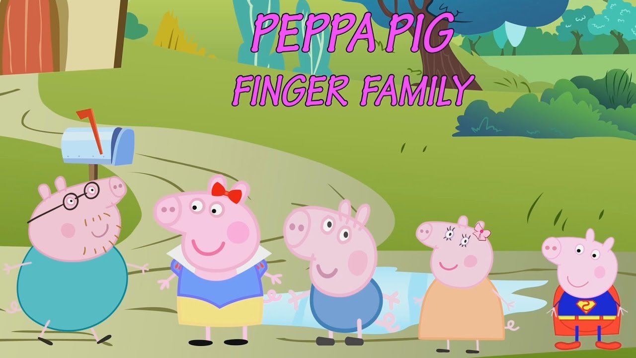 Peppa Pig Finger Family | Cartoon Nursery Rhymes & Songs For Children ...