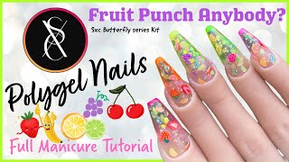 fruit punch anybody? @sxccosmetics butterfly series kit / jelly polygel / encapsulating Fimos