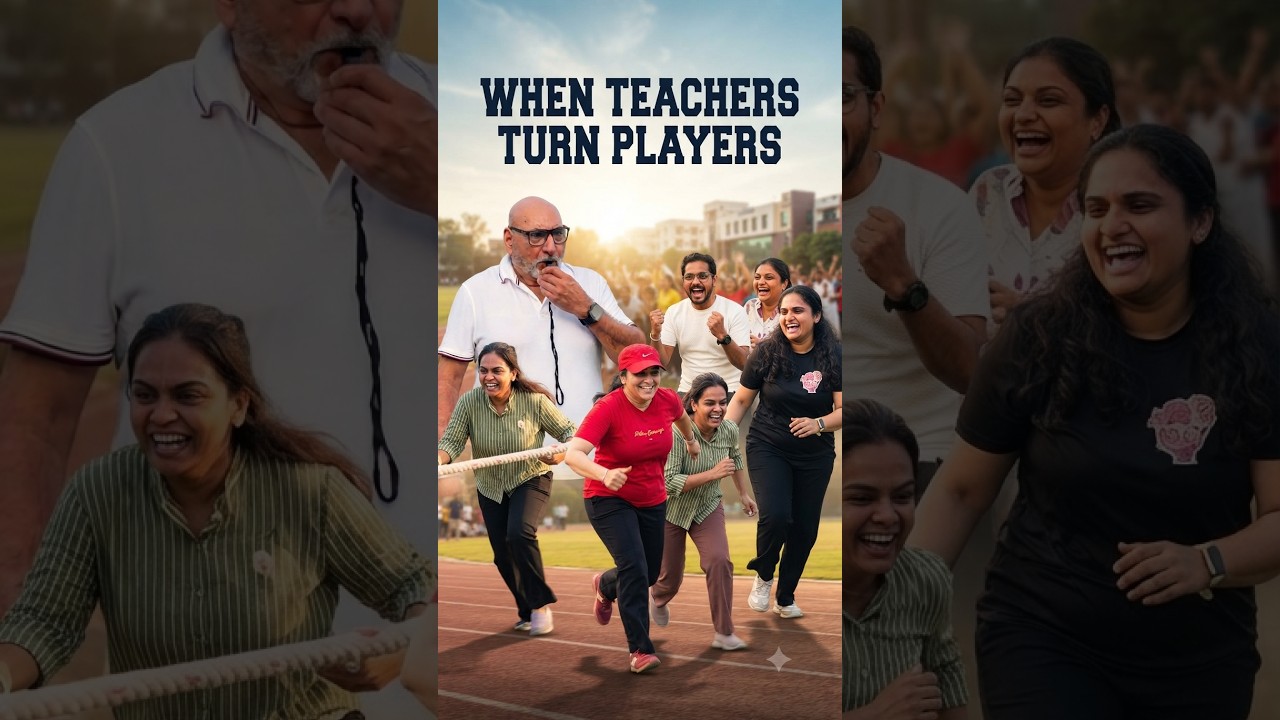 🏆 When Teachers Turn Players! 🏃‍♀️🏸🎉 #nosegaypublicschool