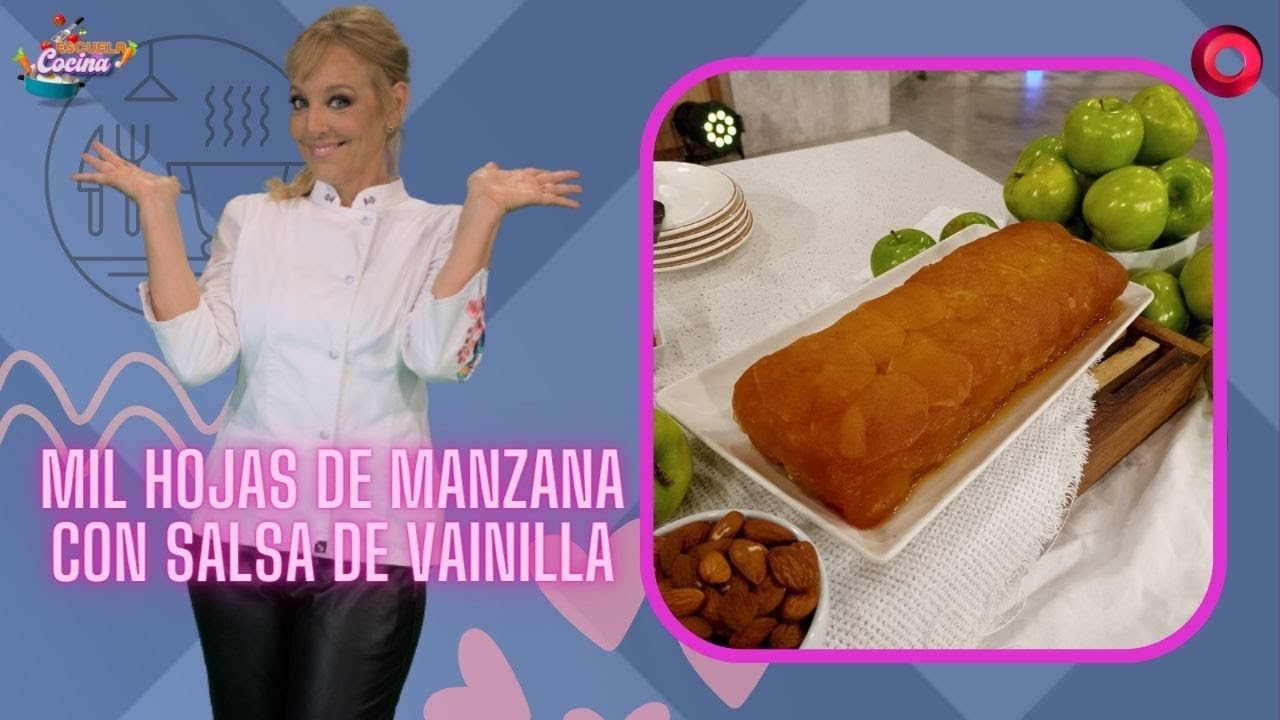 Mil hojas de manzana con salsa de vainilla | #EscuelaDeCocina
