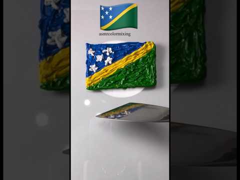 ASMR Flag Color Mixing #colormixing #paintmixing #colortheory #asmrart #solomon