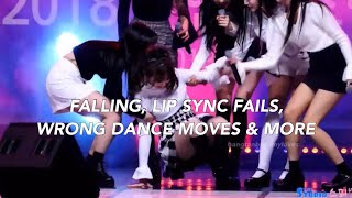 KPOP GIRL GROUPS FALLS & MISTAKES ON STAGE