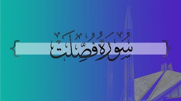 { سورة فصلت } من الآية 49 إلى آخر السورة | بندر بليلة .