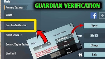 Guardian Verification PUBG Mobile Region Change | Guardian Verification Option PUBG | Problem solve