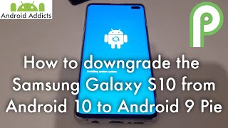 As the official method through samsung smart switch doesn't seem to
work, here's a video i've put together showing how downgrade your
galaxy s10 f...