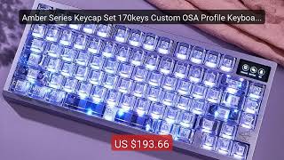 Amber Series Keycap Set 170keys Custom OSA Profile Keyboard... — Top Pick 2026 | Unbeatable Price!