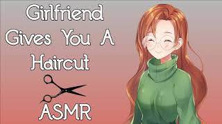 ASMR | Gentle Girlfriend Gives You A Haircut | Soft Spoken With Woodwick Candle | Personal Attention screenshot 1