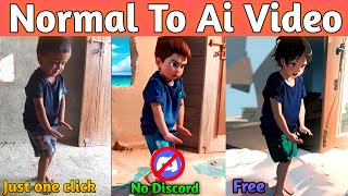 Ai cartoon and Anime video generator free in tamil | Normal video to ai video trending video editing screenshot 5