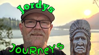 Traveling B.C. Getting wood - Jordys Journeys.