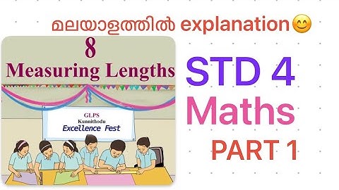 MEASURING LENGTHS| STD 4|chapter 8 | maths|schoollessons