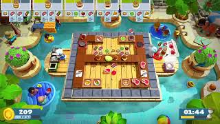 Overcooked 2 - Surf’n’Turf 2-3 Gameplay - Conveyor Double Serve