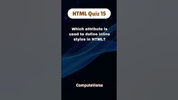 HTML Quiz: Inline Style..!! #shorts #html
