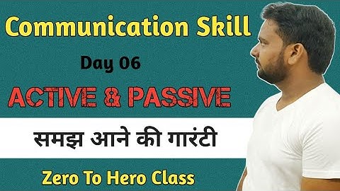 Passive And Active Voice|Communication Skill Polytechnic First Semester