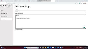 Project1| WIKI | CS50’s Web Programming with Python and JavaScript | By Harmeet Singh
