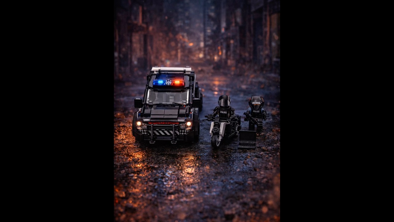 Строим самодельную модель бронированного полицейского автомобиля спецназа из LEGO 🚓💥 