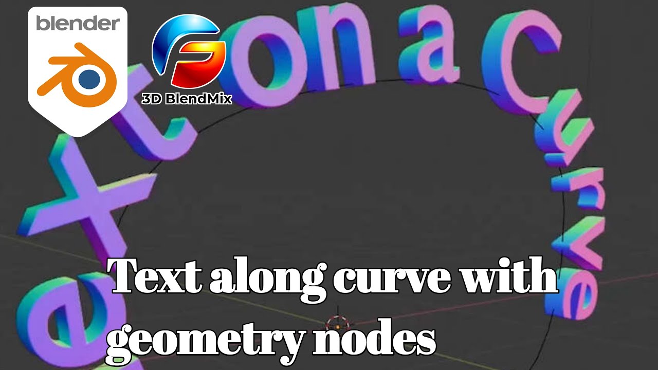 Let's make text following a curve with geometry nodes in Blender - YouTube
