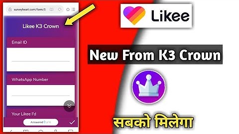 How to get Likee k3 Crown From In Discussion  Paye New Trick | Likee app k3 crown Paye asane se