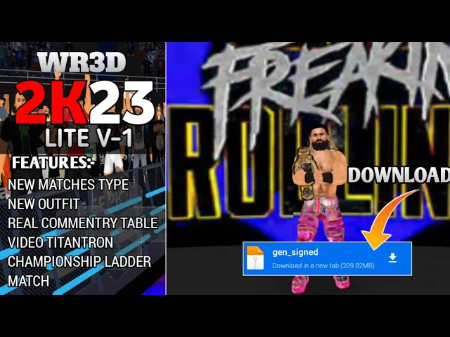 WR3D 2K22 Mod APK 1.80 (Unlimited Money) For Android