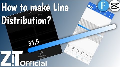 Line Distribution tutorial | Capcut, Pixellab
