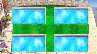 PVZ1: ➕ Swimming pool - HARD MODE MOD PVZ1 Plus