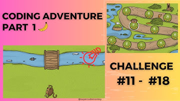 CODE MONKEY: CODING ADVENTURE🍌:  PART 1: FUNDAMENTALS - CHALLENGE#11 - #18 (OBJECT AND FRIENDS)
