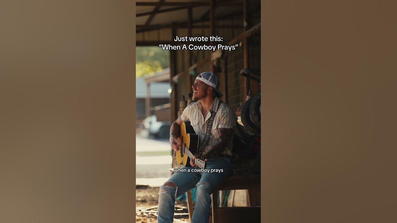 Too early to drop a new song? Tag a cowboy 🤠 #whenacowboyprays #demo