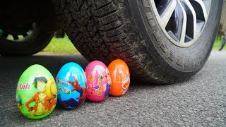 Crushing Crunchy & Soft Things by Car! EXPERIMENT: Car vs Surprise Eggs Toys screenshot 2