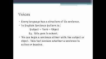 Active voice And Passive Voice Sentences, Lecture-3, By. Prof. Shreya Trivedi