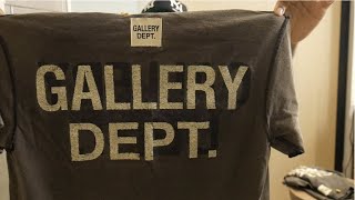 Gallery Department T shirt Gallery Dept Shorts, hoodie try on sizing.