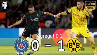 PSG vs Borussia Dortmund (0-1),agregat (2-0), 2nd Leg Semifinal UCL 2024 - Highlight & Goals