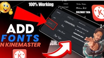 How To Add custom Fonts In Kinemaster Without ANY APK OR APP