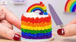 Best of Sweety Rainbow Buttercream Cake🌈1000+ Miniature Rainbow Cake🌞Best Of Rainbow Cake Ideas