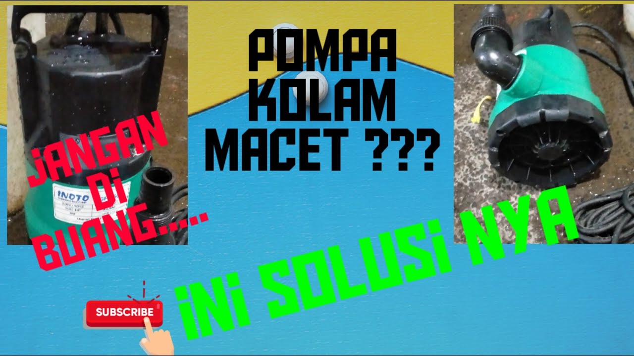 cara perbaiki pompa kodok macet