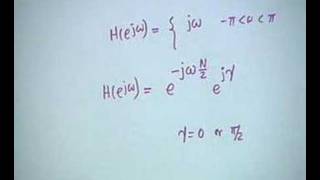 Lecture - 17 Linear Phase filters,Complementary Transfer Fn