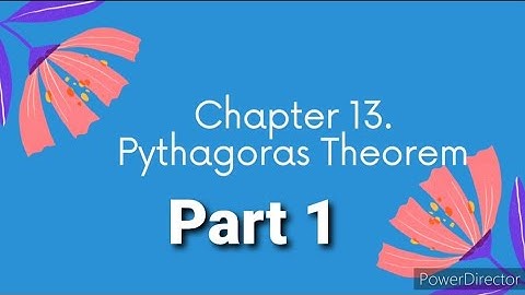 Std:7th Chapter 13. Pythagoras Theorem (part 1)