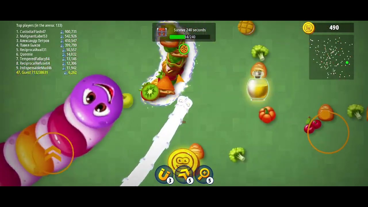 best gameplay video of worm zone .io - YouTube