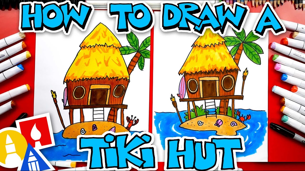How To Draw A Tiki Hut YouTube