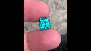 4.09 Carat Premium Neon Blue Tourmaline – Cushion Cut | Electric Blue Afghan Gemstone