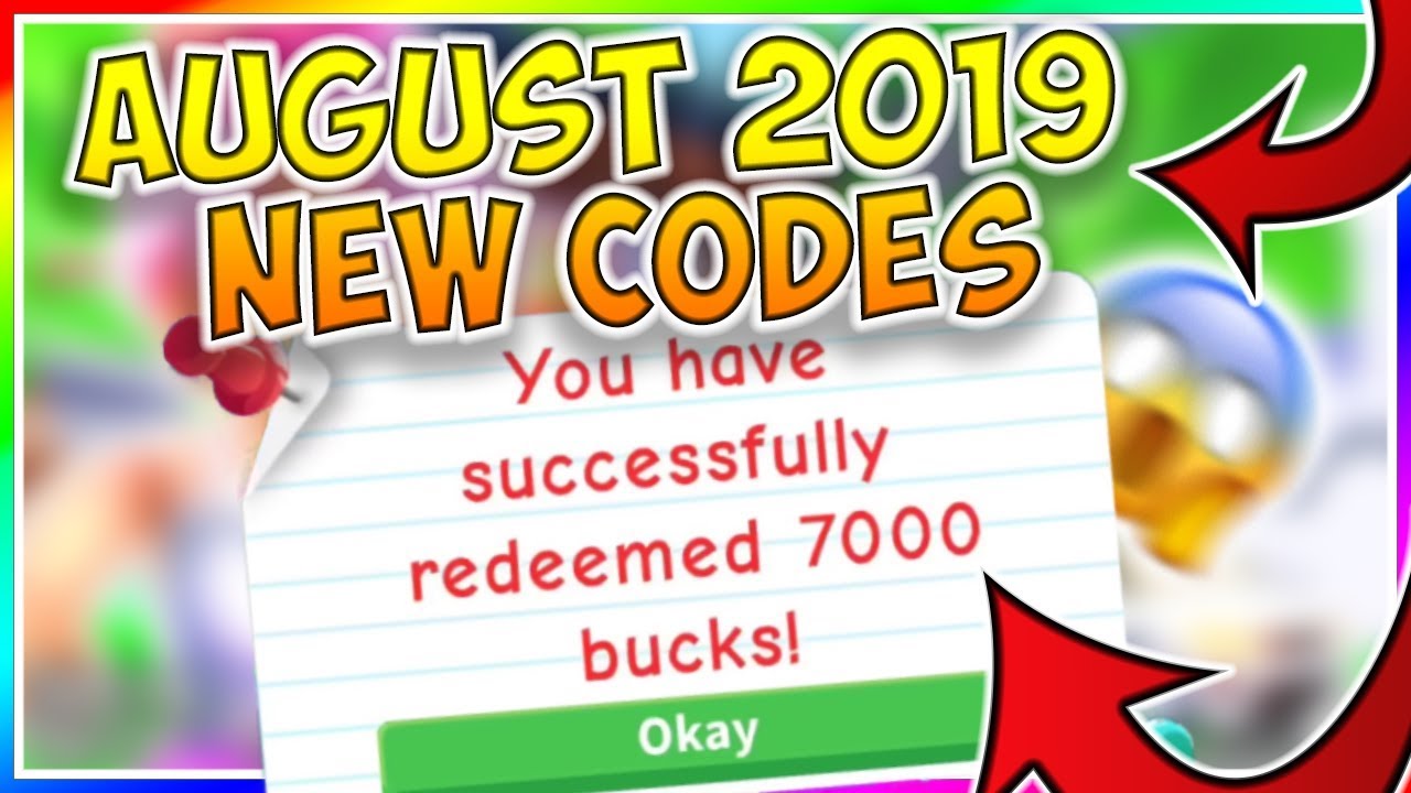 Adopt Me August Codes 2019 Roblox Adopt Me Youtube - all new adopt me codes august 2019 new update roblox 2019