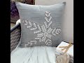 Elegant Beaded Gray Starfish Art Silk Decorative Sham - Starry Light #embroidery #transformyourhome