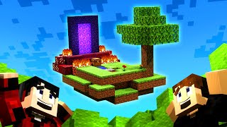 NETHER EN SKYBLOCK! 😱🙈| Minecraft