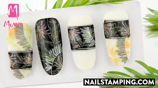 Nail art in jungle style (nailstamping.com)