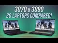 RTX 3070 & 3080 Compared With 20 Laptops In 10 Games!
