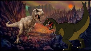 Rexy Vs Sharptooth. Season 4 Episode 6