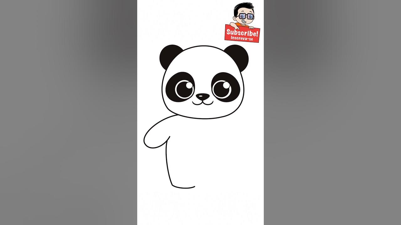 URSO PANDA FOFO Como desenhar cute panda bear ❤ Dibujos Desenhos Kawaii,  Desenhos para Desenhar 
