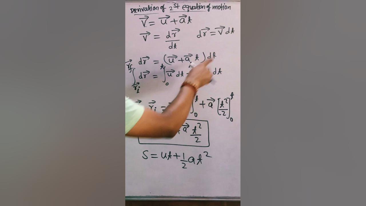 Derivation of 2nd equation of motion - YouTube