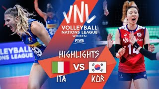 ITA vs. KOR - Highlights Week 3 | Women's VNL 2021
