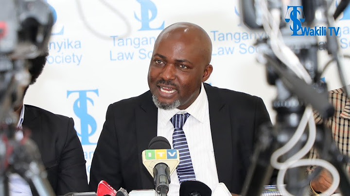 Je TLS Inafanya Siasa.? Msikilize Rais Wake Boniface Mwabukusi