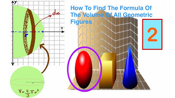 Using Calculus to Find The Volume Formulas for all kind of Geometric Shapes 2.