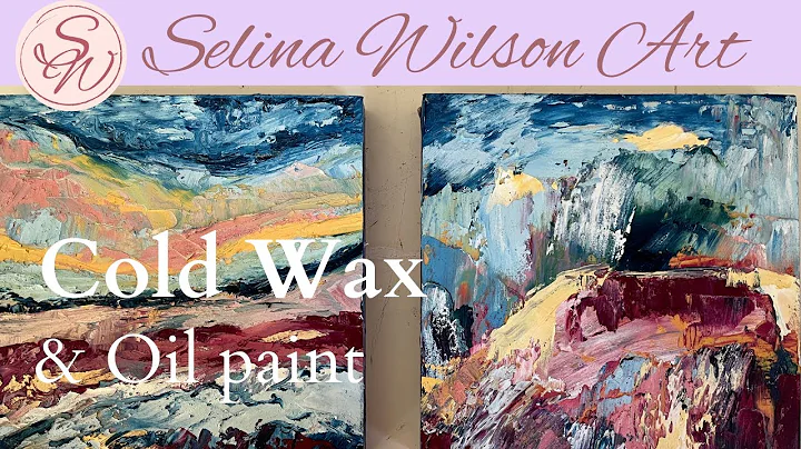 Painting with cold wax on board. Time lapse